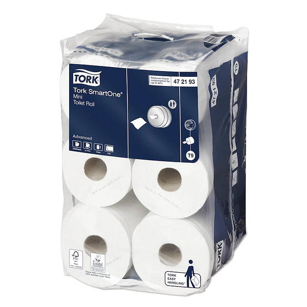 Tork Advanced SmartOne® Mini (T9) toalettpapír, 12 tekercs/csomag